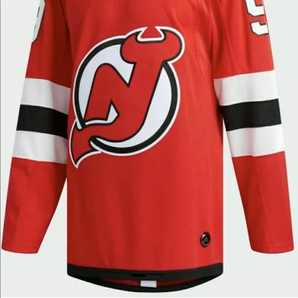 Adidas New Jersey Devils HALL #9 Mens Authentic PRO NHL Hockey Jersey Size S 42 - Picture 2 of 14